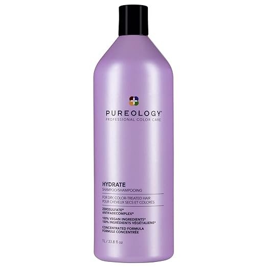 Hydrate Moisturizing Shampoo | Softens and Deeply Hydrates Dry Hair | For Medium to Thick Color Treated Hair | Sulfate-Free | Vegan