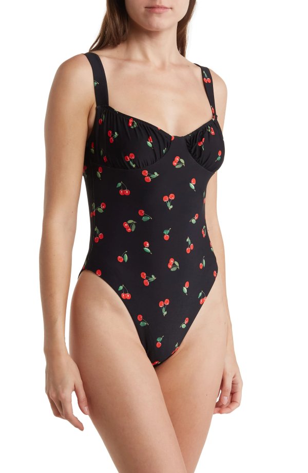 Ruched Cup One-Piece Swimsuit