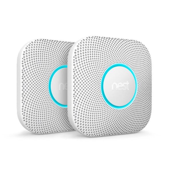 Nest Protect Battery Smoke and Carbon Monoxide Detector (2-Pack)