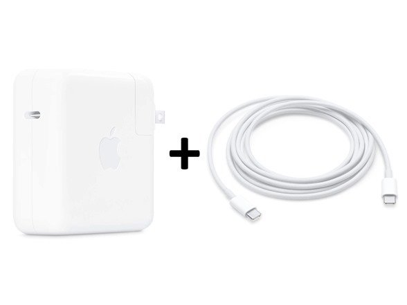 (Bundle) Apple 61W USB-C Power Adapter & Apple USB-C Charging Cable (2M)