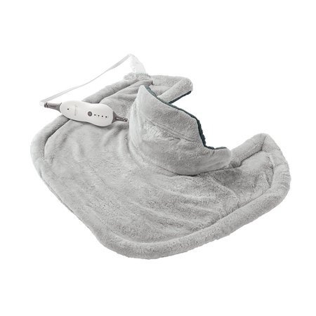 Renue Heat Therapy Neck and Shoulder Wrap Heating Pad, Grey
