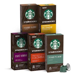 Starbucks by Nespresso Variety Pack Coffee 50-count