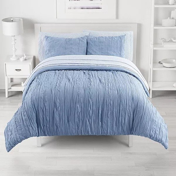 ® Crinkle Comforter Set with Sheets