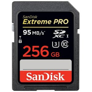 SanDisk Extreme PRO 256GB UHS-I/U3 SDXC Flash Memory Card