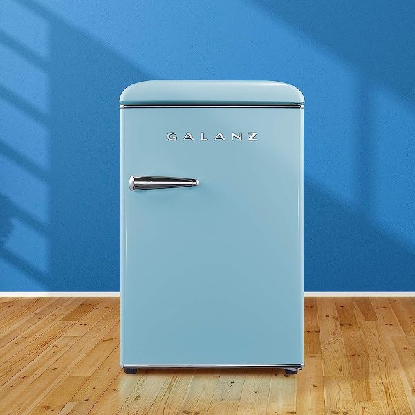 复古紧凑型单门冰箱 莫兰迪蓝 2.5 Cu FT