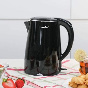 COMFEE' 1.7L Double Wall & Low Noise Electric Kettle