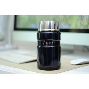 Thermos Stainless King 24-Ounce Food Jar, Midnight Blue