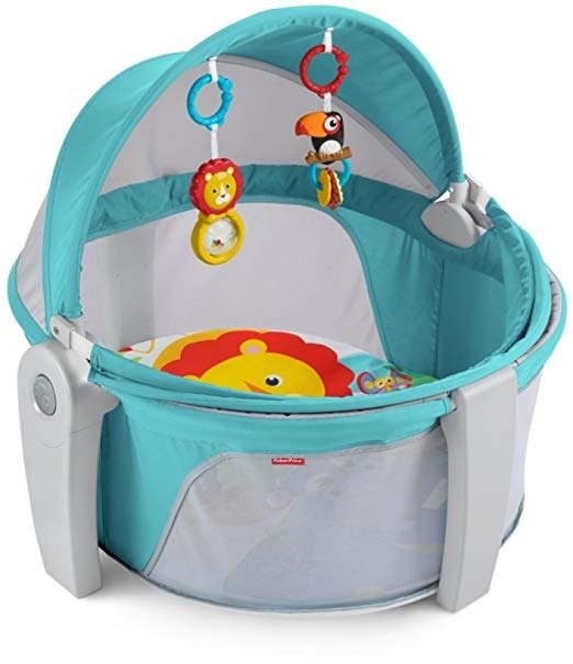 On-The-Go Baby Dome, Blue/White
