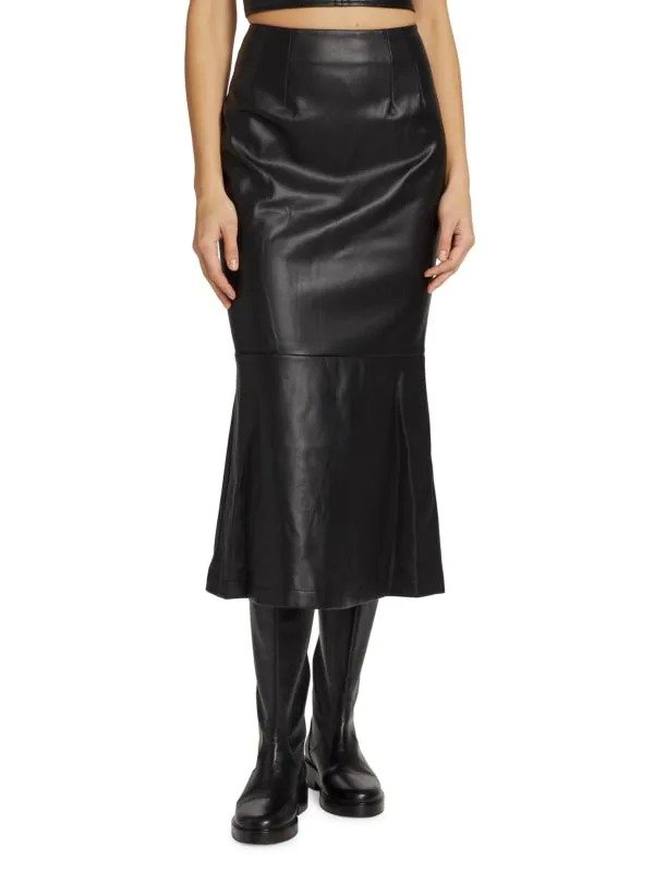 Laurel Faux Leather Skirt