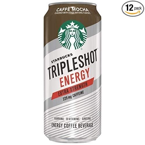 Tripleshot Energy Extra Strength Espresso Coffee Beverage, Cafe Mocha, 15 fl oz. cans (12 Pack)