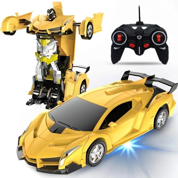 汽车变形机器人玩具 带遥控