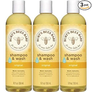 Burt's Bees Baby Shampoo & Wash, Original Tear Free Baby Soap - 12 Ounce Bottle (Pack of 3)