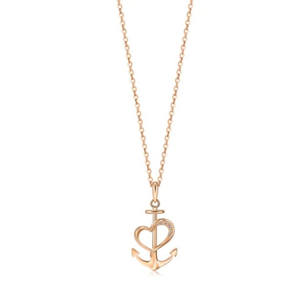 Love Decode 18K Rose Gold Diamond Pendant | Chow Sang Sang Jewellery eShop