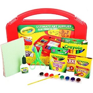 Crayola Ultimate Art Supplies for Kids with Tabletop Easel, Gift, 85 Pieces