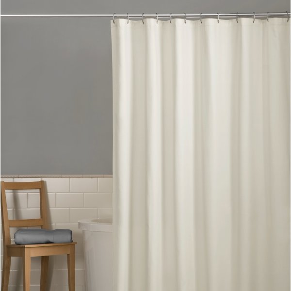 Water Repellent Fabric Shower Curtain Liner, Beige - Zenna Home