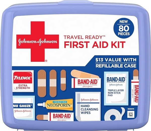 Travel Ready Portable Emergency First Aid Kit 80 pc