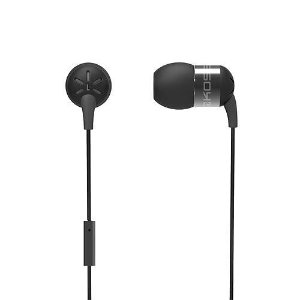 Koss Corporation Form-Fitting In-Ear Headphones with Microphone - Black (KEB25I BLACK)