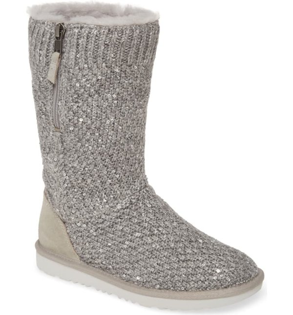 Sequin Knit Boot