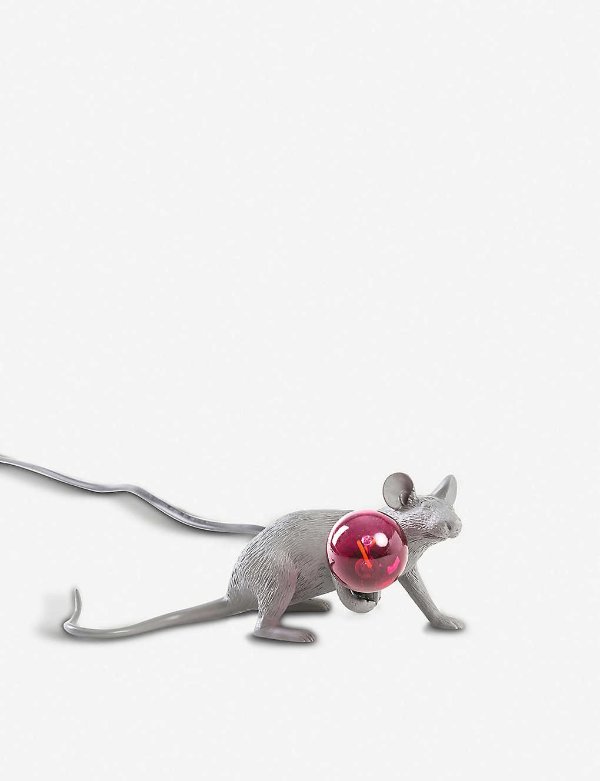 Running mouse resin lamp 14.5cm x 13cm