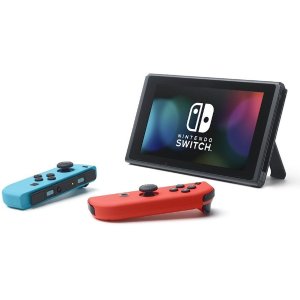Nintendo Switch Console With Neon Red/Neon Blue Joy-Con