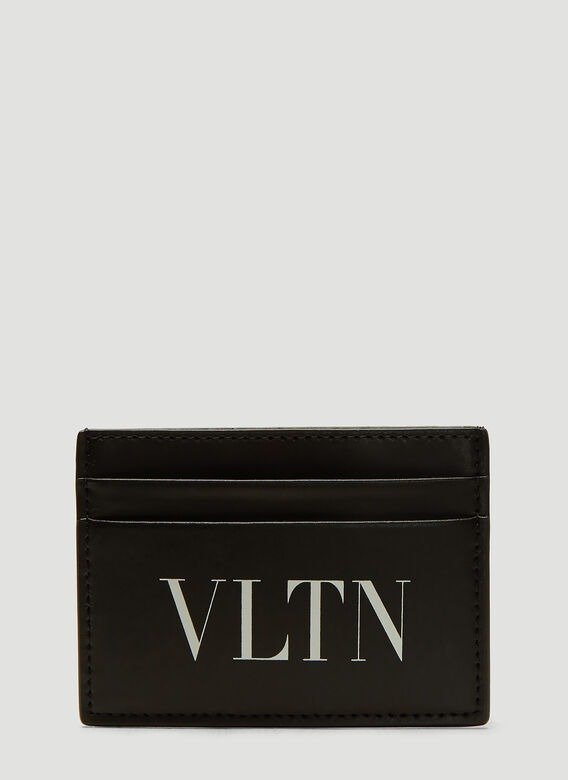 VLTN Logo Card Holder in Black