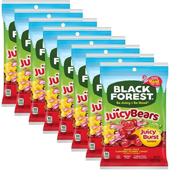 Forest Juicy Bears, 4 Ounce, 8 Count