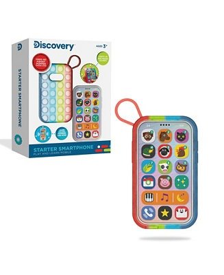 Play and Learn Mobile Starter Smartphone, Educational Learning Toy With Sensory Fidget Popper Case