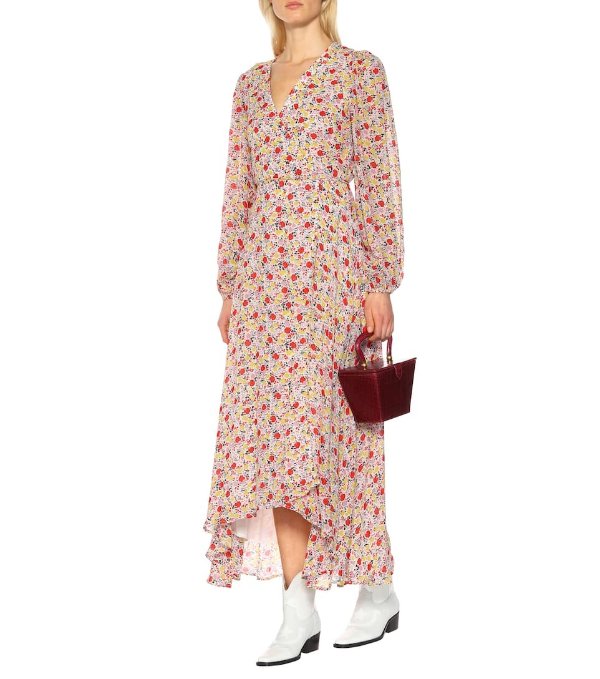 Exclusive to Mytheresa – Floral georgette wrap dress