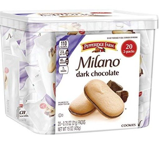Milano 盒装黑巧克力饼干 20包