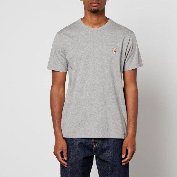 Men's Fox Head Patch T-Shirt - Grey Melange