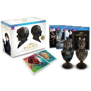 Sherlock 神探夏洛克全三季蓝光碟 限量礼盒 带艺术画和铜像