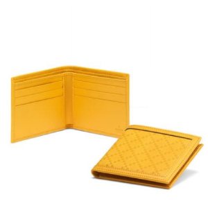 Gucci男士短款黄色折叠钱包