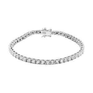 Coming Soon: Diamond Splendor Sterling Silver Crystal Tennis Bracelet