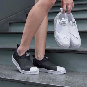 史低价：Adidas Superstar Slip on w 一脚蹬休闲鞋
