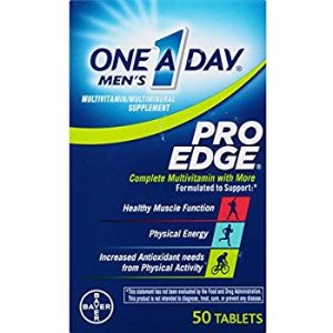 One-A-Day Men's Pro Edge Multivitamin 50 Tablet Bottle
