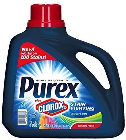 Liquid Laundry Detergent Plus Clorox2 Stain Fighting Enzymes, Original Fresh, 128 Fl Oz