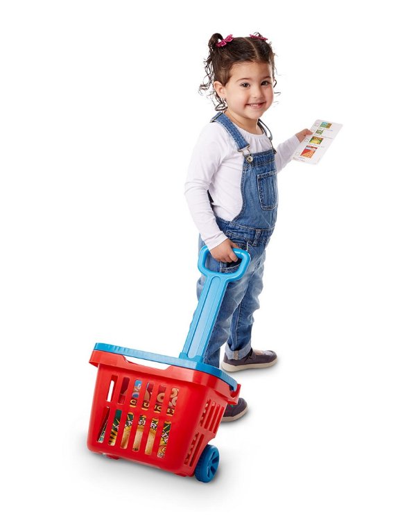 Melissa & Doug Fill and Roll Grocery Basket Play Sey