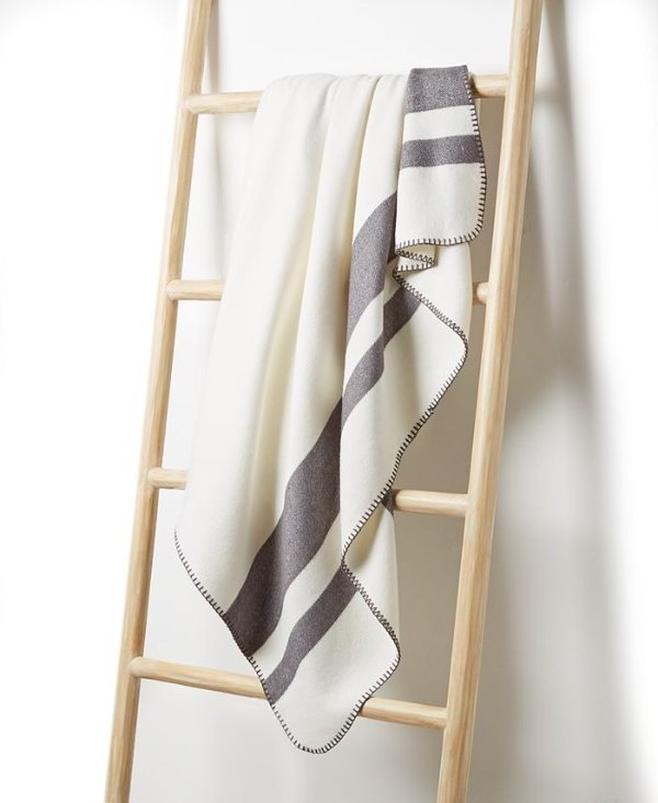 Textured Stripe Oversized Throw, 60" x 80", Created for Macy's