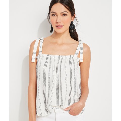 Vineyard VinesStripe Tie Strap Top