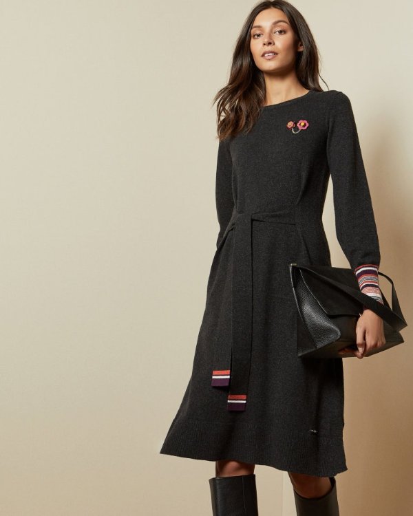 MARGIRA Knitted wool blend dress