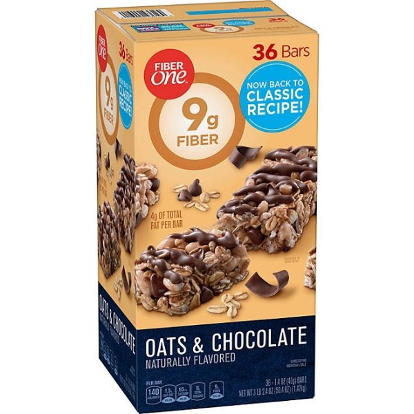 Oats and Chocolate Chewy Bars (1.4 oz., 36 ct.) - Sam's Club