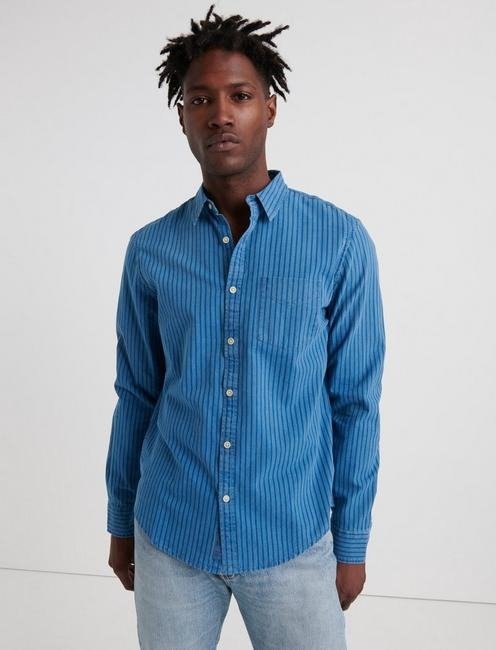 Indigo Striped 1 Pocket Shirt | Lucky Brand