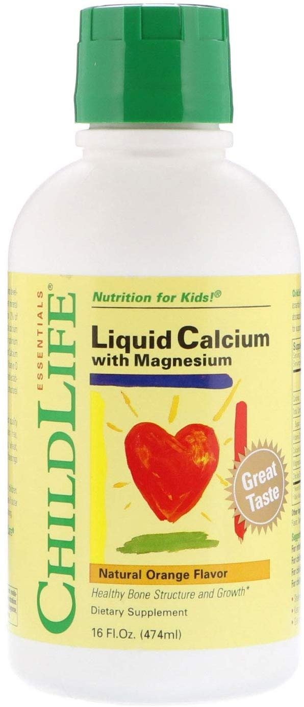 液体钙+镁儿童成长营养液，16oz