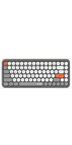 Amazon.com: FELiCON Wireless Bluetooth Keyboard Mini Portable 84-Key Keyboard Compatible with Android, Windows, PC, Tablet-Dark, Perfer for Home and Office Keyboards (308i-green): Computers &amp; Accessories