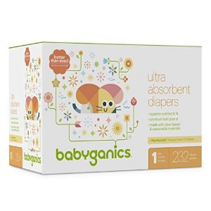 Babyganics Ultra Absorbent Diapers @ Amazon