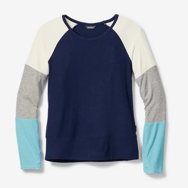 Long-Sleeve Color-Blocked T-Shirt