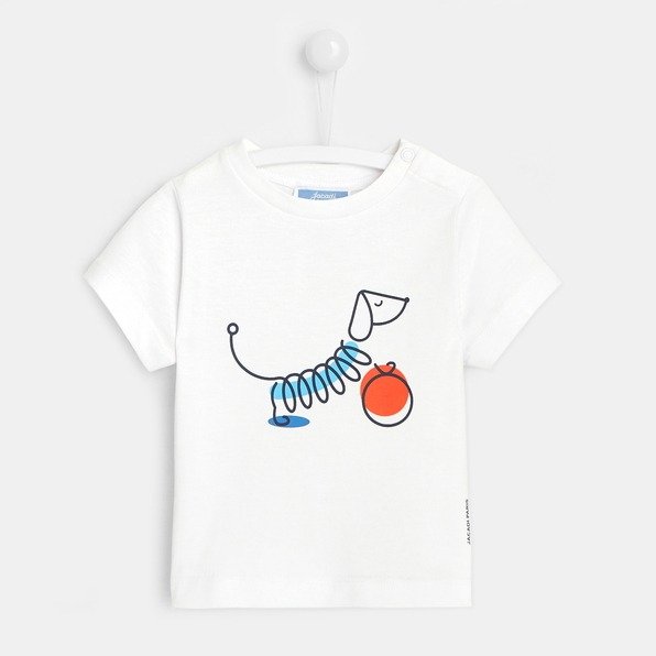 Toddler boy dog print T-shirt
