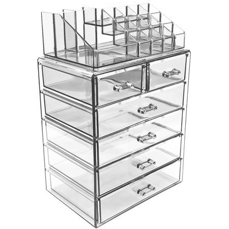 ($33 Value) Mainstays Makeup and Jewelry Organizer, Clear