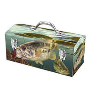 Sainty Art Works Art Deco 16-inch Fish Inspired Portable Tool Box