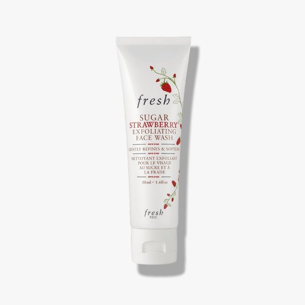 Skincare: Sugar Strawberry Exfoliating Face Wash, 50ml | FRESH